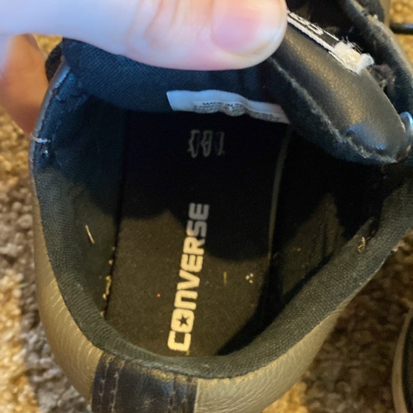 Converse All Star Kids Sneakers Grey Size 13 - Picture 9 of 10